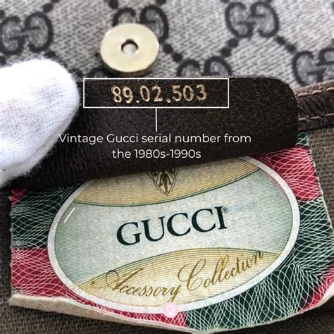 do vintage gucci have serial number